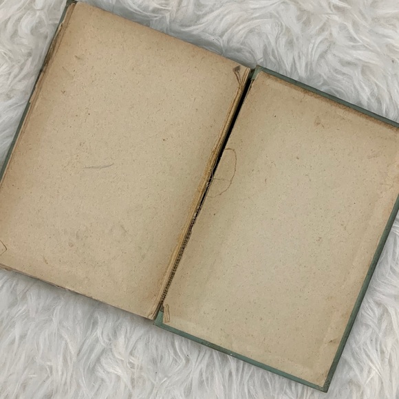 c.1800s Vintage Blue Green Floral Tabletop Book - Picture 9 of 13